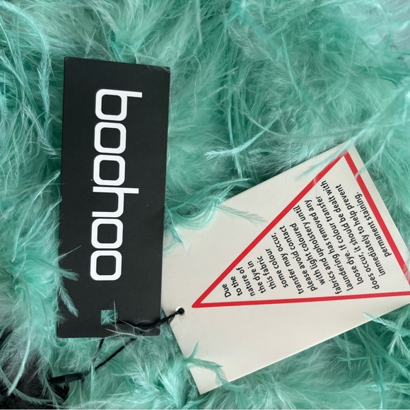 NWT boohoo sage feather bandeau size 14 - Picture 5 of 5